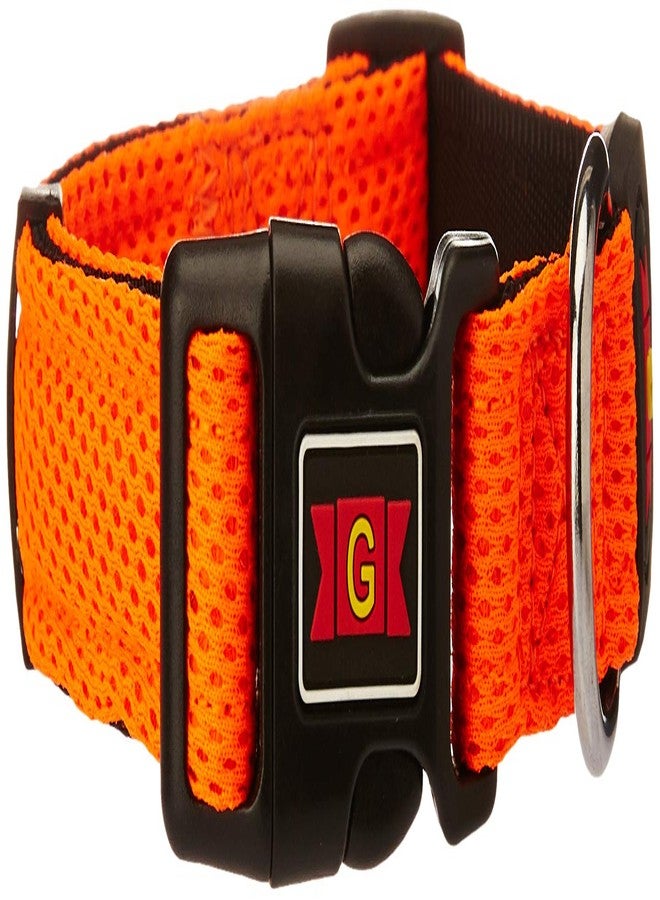 طوق شبكي من جي غليناند DCA102 مصنوع من قماش نايلون ناعم، يوفر ملمسًا لطيفًا لحيواناتك الأليفة، برتقالي، متوسط، 100 غرام